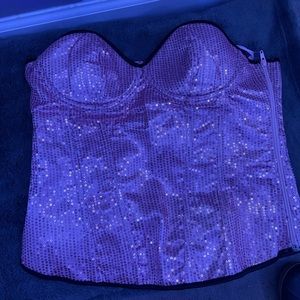 pink corset top